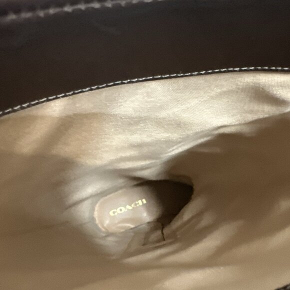 Coach Women’s 7 Madeline Buckle Tall Riding Boots Maple Brown Block Heel - Picture 7 of 11